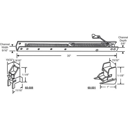 Strybuc 30in Window Channel Balance 60-293-21